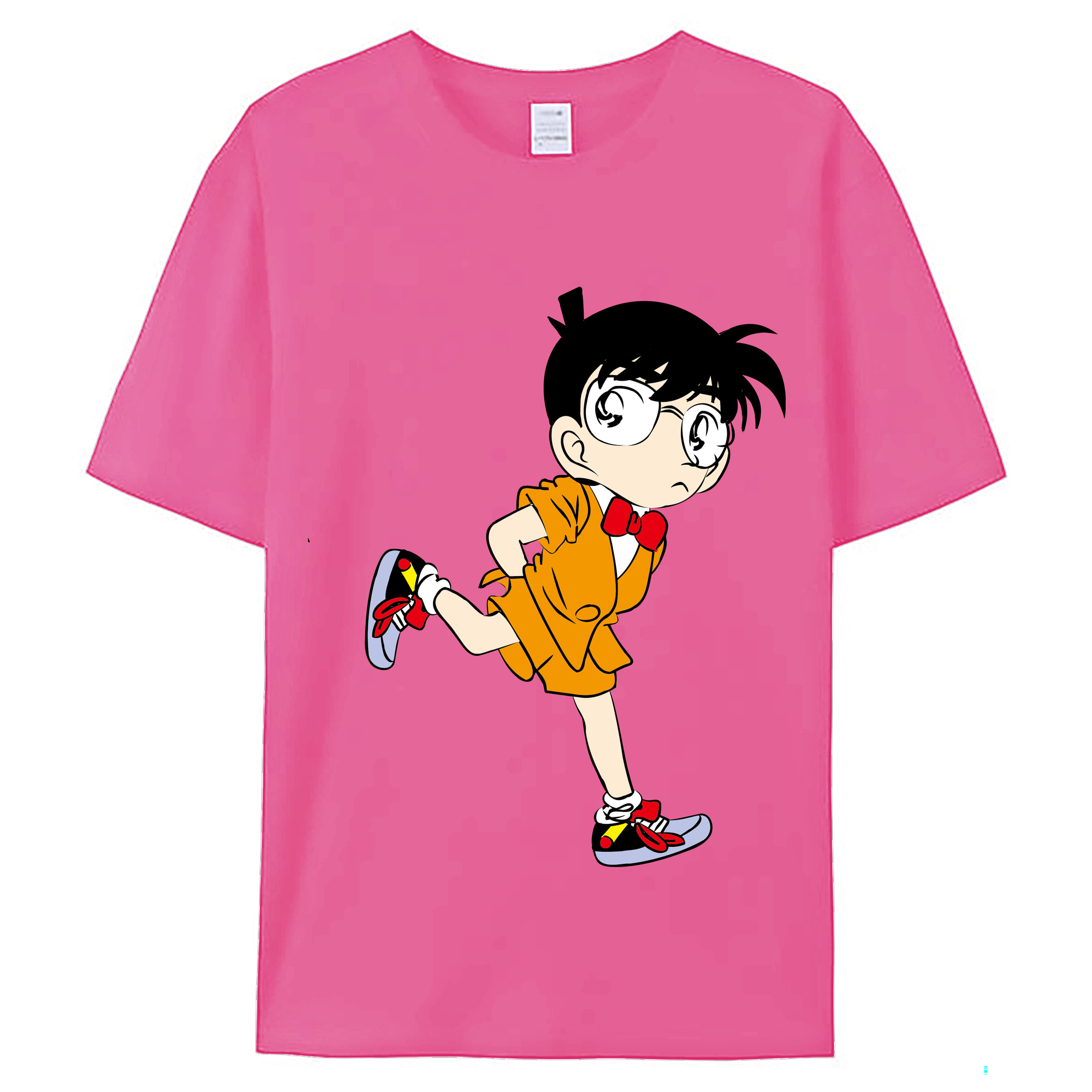（画像用） 名探偵コナン 江戸川 コナン Detective Conan Conan Edogawa レディースカジュアルプリントTシャツ（綿100％）